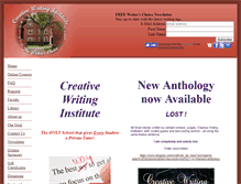 Tablet Screenshot of creativewritinginstitute.com