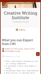 Mobile Screenshot of creativewritinginstitute.org