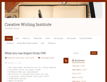 Tablet Screenshot of creativewritinginstitute.org